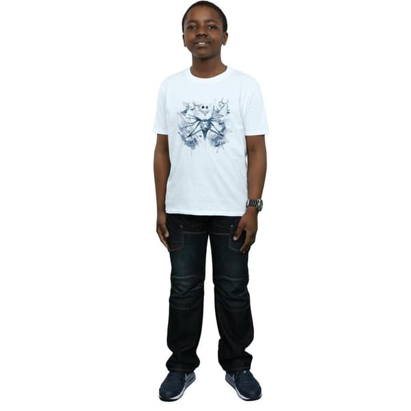 Disney Boys Nightmare Before Christmas Paint Spray Carers T-Shirt