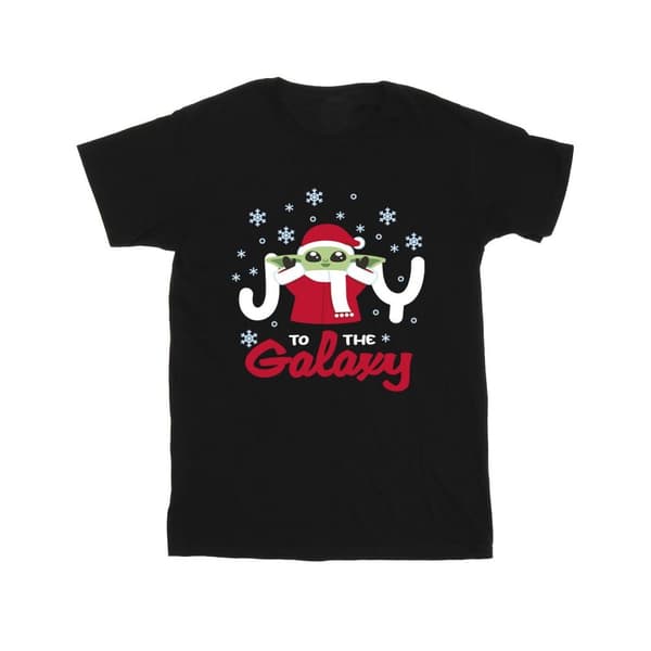 Star Wars Girls The Mandalorian Joy To The Galaxy Cotton T-Shirt