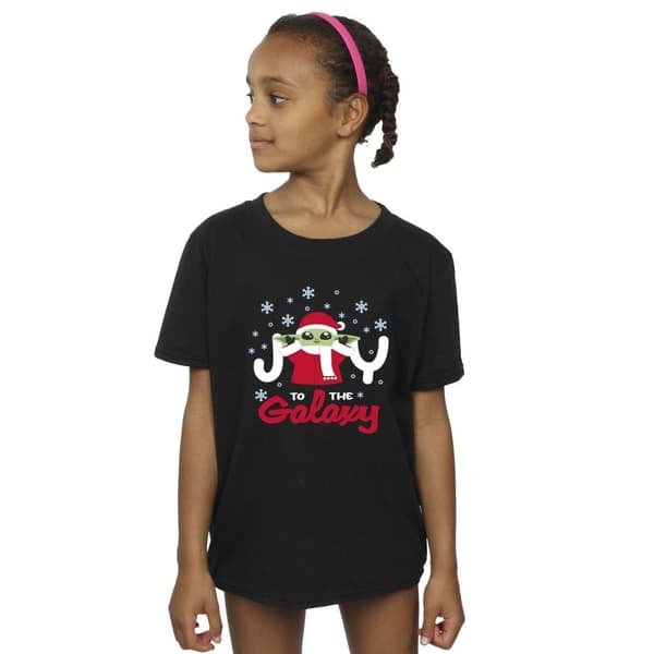 Star Wars Girls The Mandalorian Joy To The Galaxy Cotton T-Shirt
