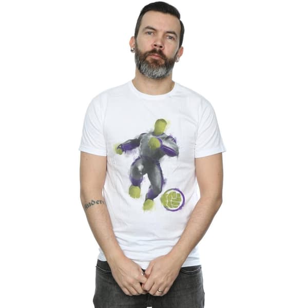 Marvel Mens Avengers Endgame Painted Hulk T-Shirt