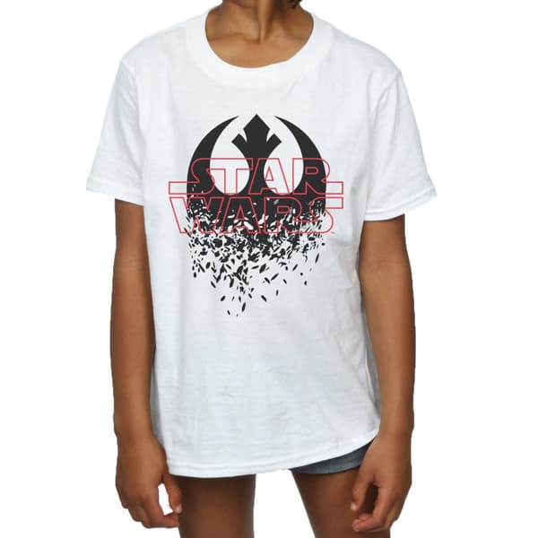Star Wars Girls The Last Jedi Shattered Emblem Cotton T-Shirt