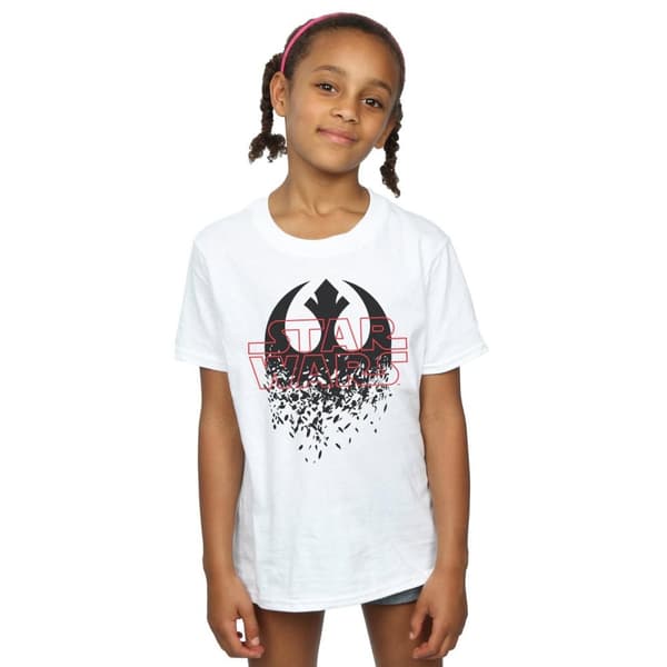 Star Wars Girls The Last Jedi Shattered Emblem Cotton T-Shirt