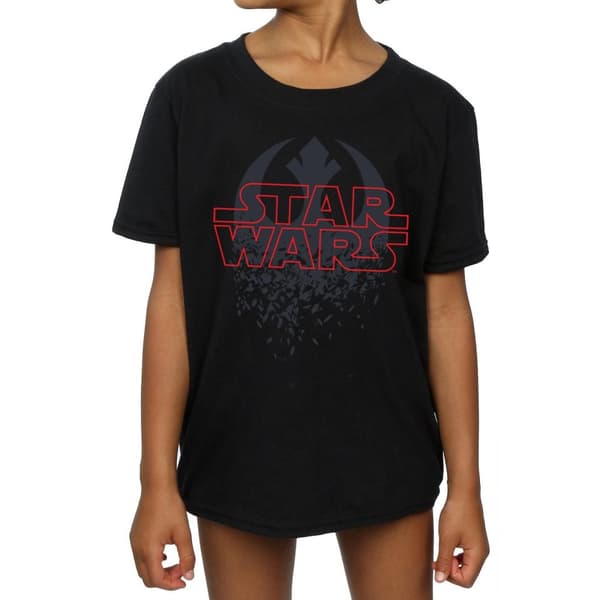 Star Wars Girls The Last Jedi Shattered Emblem Cotton T-Shirt