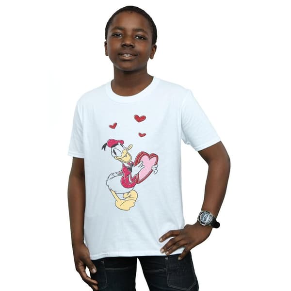 Disney Pojkar Donald Duck - T-shirt med kärlekshjärta