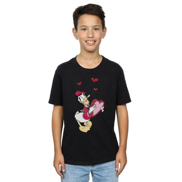 Disney Pojkar Donald Duck - T-shirt med kärlekshjärta