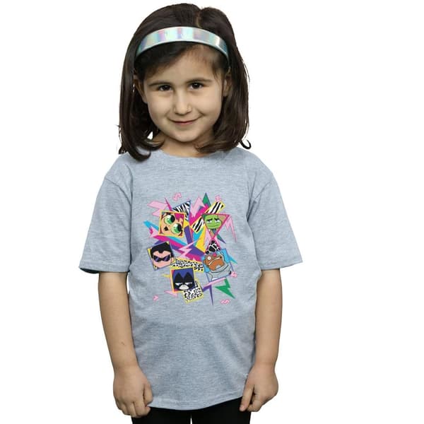 DC Comics Girls Teen Titans Go 80s Icons Cotton T-Shirt