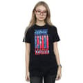 Miniatyrbild 2 av 5: DC Comics Dam/Tjej Justice League Movie Team Flag Bomull Boyfriend T-shirt