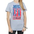 Miniatyrbild 3 av 5: DC Comics Dam/Tjej Justice League Movie Team Flag Bomull Boyfriend T-shirt