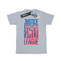 Miniatyrbild 1 av 5: DC Comics Dam/Tjej Justice League Movie Team Flag Bomull Boyfriend T-shirt