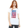 Miniatyrbild 2 av 5: DC Comics Dam/Tjej Justice League Movie Team Flag Bomull Boyfriend T-shirt