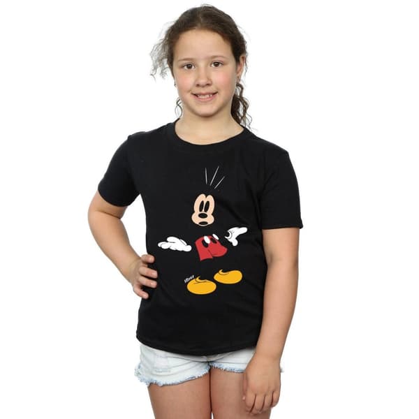Disney Girls Mickey Mouse Surprised Cotton T-Shirt