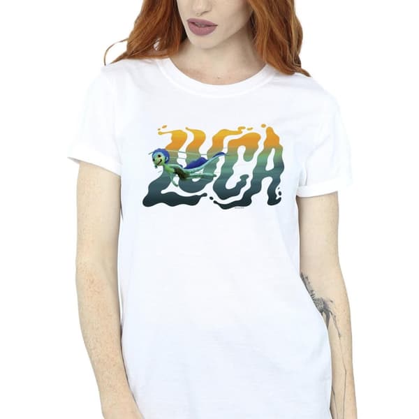 Disney Dam/Lady Luca Swim Boyfriend T-shirt i bomull