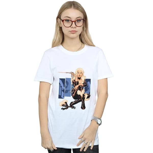 Marvel Womens/Ladies Black Cat Cover Cotton Boyfriend T-Shirt