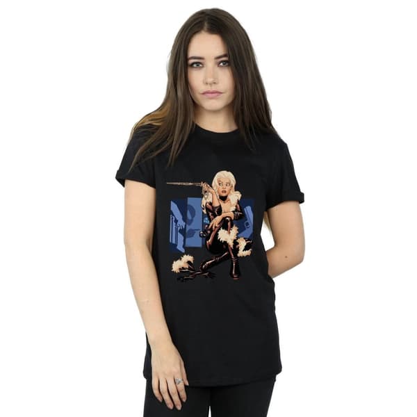 Marvel Womens/Ladies Black Cat Cover Cotton Boyfriend T-Shirt