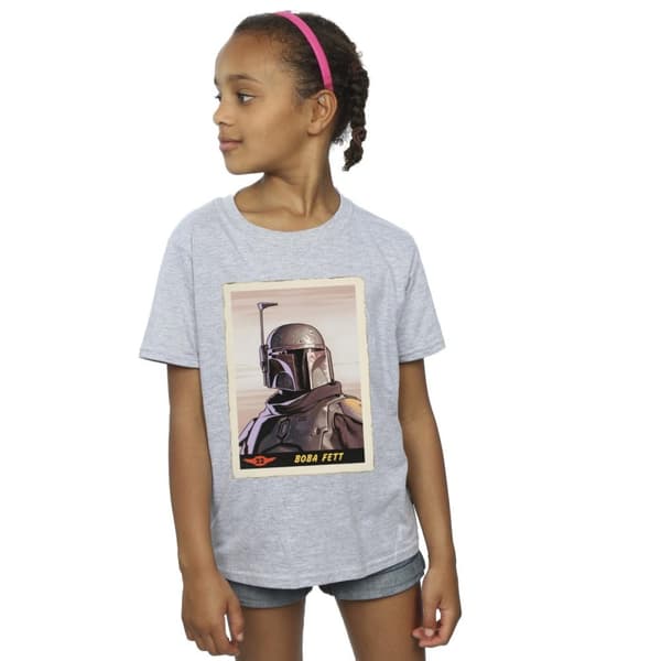 Star Wars Mandalorian Boba Fett T-shirt i bomull för flickor
