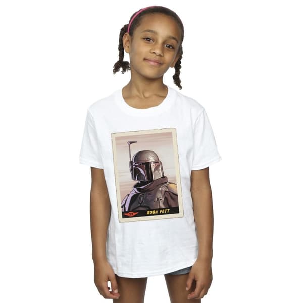 Star Wars Mandalorian Boba Fett T-shirt i bomull för flickor
