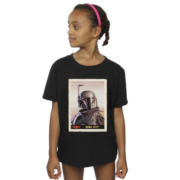 Star Wars Mandalorian Boba Fett T-shirt i bomull för flickor