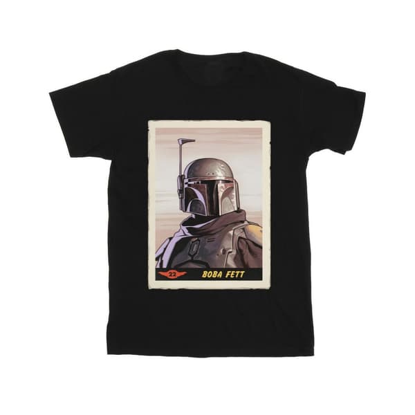 Star Wars Mandalorian Boba Fett T-shirt i bomull för flickor