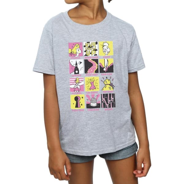 Disney Tinkerbell Squares T-shirt i bomull för flickor