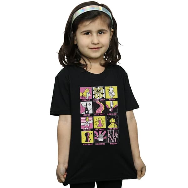 Disney Tinkerbell Squares T-shirt i bomull för flickor