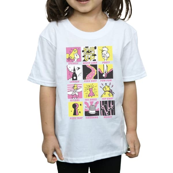 Disney Tinkerbell Squares T-shirt i bomull för flickor