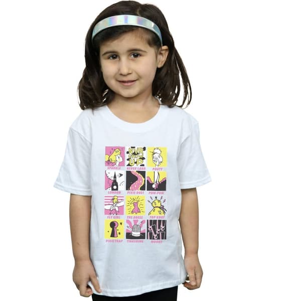 Disney Tinkerbell Squares T-shirt i bomull för flickor
