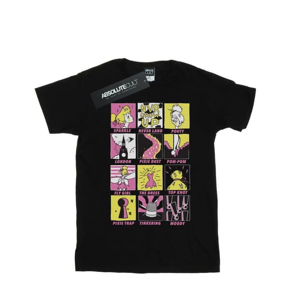 Disney Tinkerbell Squares T-shirt i bomull för flickor