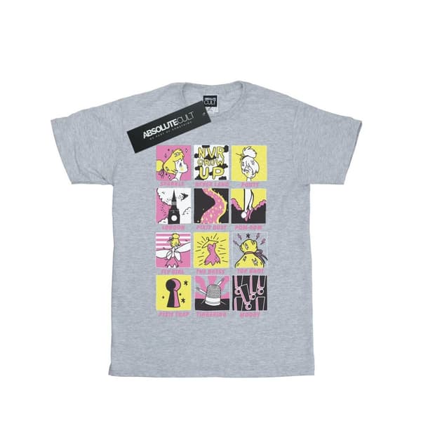 Disney Tinkerbell Squares T-shirt i bomull för flickor