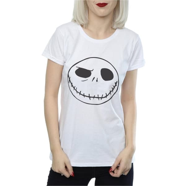 Disney Womens/Ladies Nightmare Before Christmas Jack´s Big Face Cotton T-Shirt