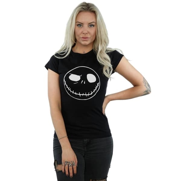 Disney Womens/Ladies Nightmare Before Christmas Jack´s Big Face Cotton T-Shirt