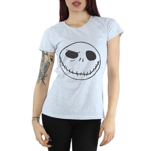 Disney Womens/Ladies Nightmare Before Christmas Jack´s Big Face Cotton T-Shirt