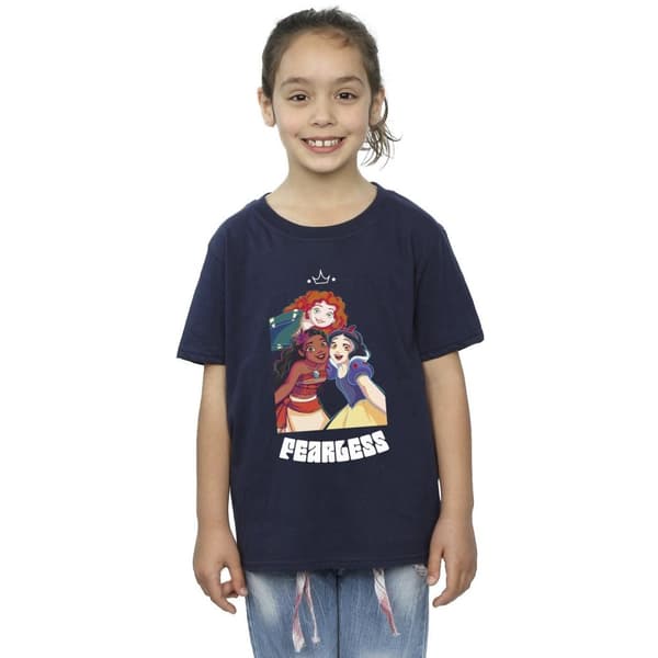 Disney Princess Fearless T-shirt i bomull för flickor