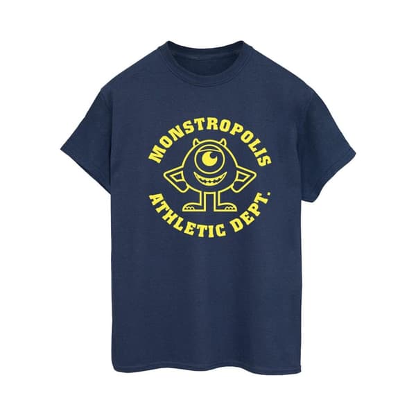 Disney Dam/dam Monsters University Monstropolis Boyfriend T-shirt i bomull