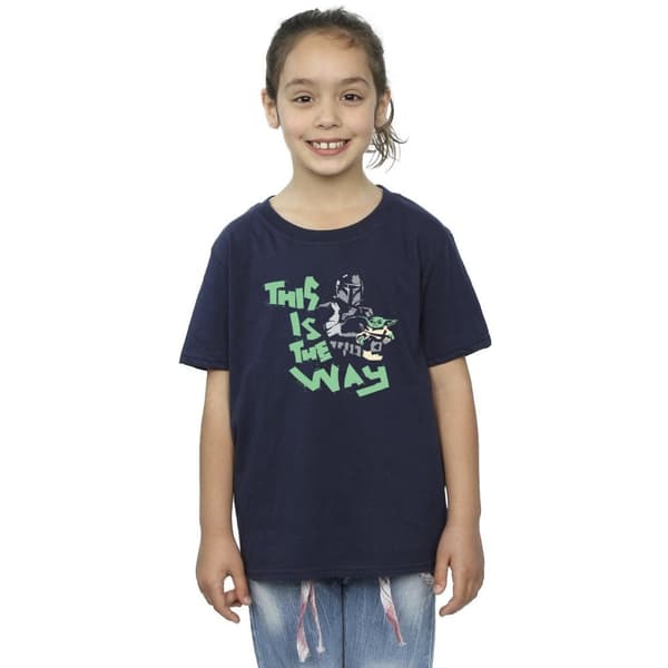 Star Wars Girls The Mandalorian This Is The Way Duo Cotton T-Shirt