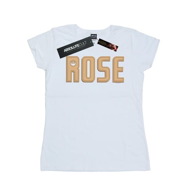 Star Wars Dam/Tjej - The Rise Of Skywalker Rose Text Logo Bomulls-T-shirt