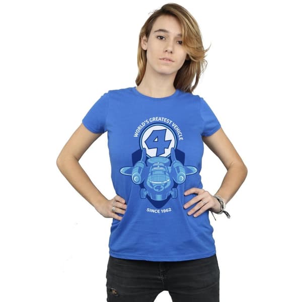 Marvel Womens/Ladies Fantastic Four Fantasticar Cotton T-Shirt