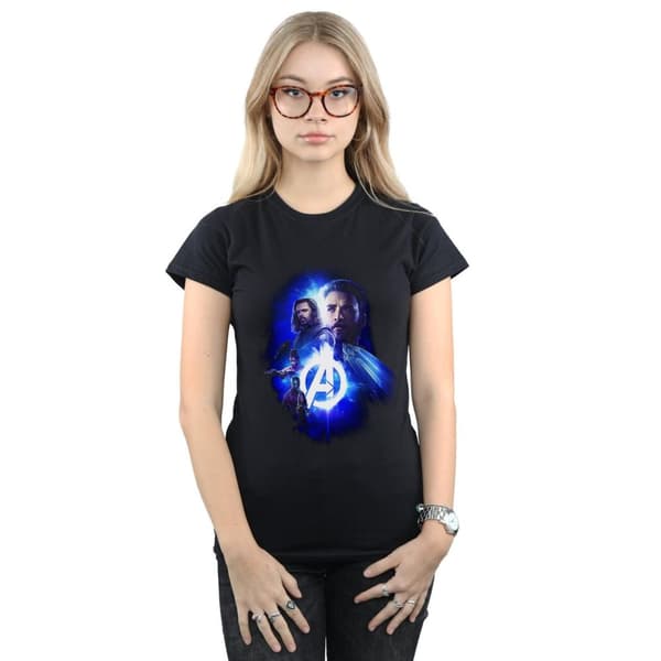 Marvel Womens/Ladies Avengers Infinity War Cap Bucky Team Up Cotton T-Shirt