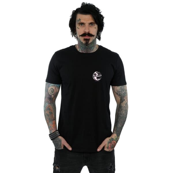 Star Wars Mens Death Star Chest Print T-Shirt