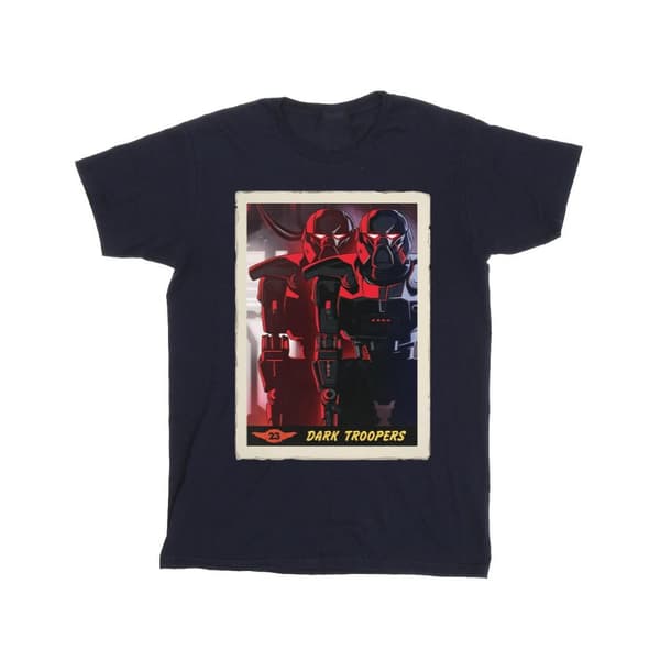 Star Wars Mandalorian Dark Troopers T-shirt för pojkar Navy Blue 3-4 Years