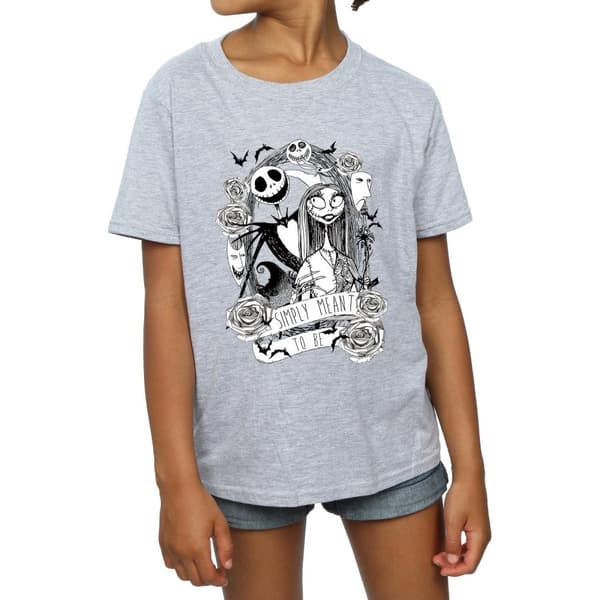 Disney Girls Nightmare Before Christmas Simply Meant To Be Cotton T-Shirt