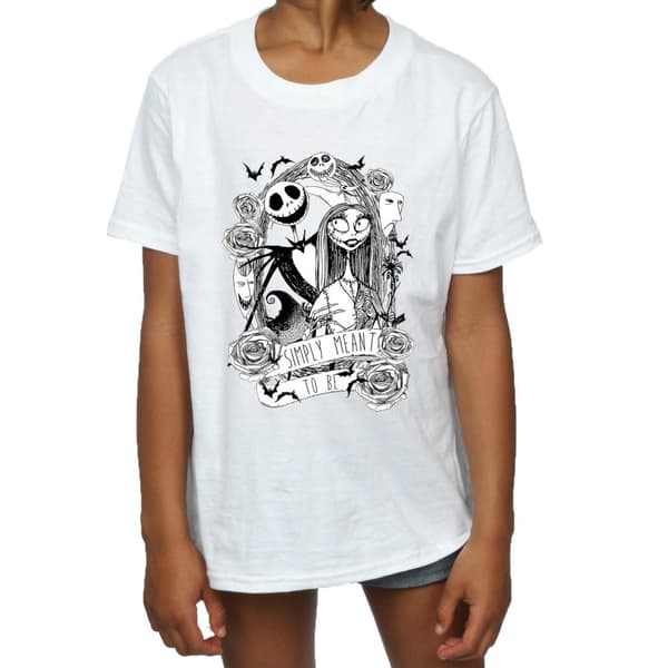 Disney Girls Nightmare Before Christmas Simply Meant To Be Cotton T-Shirt