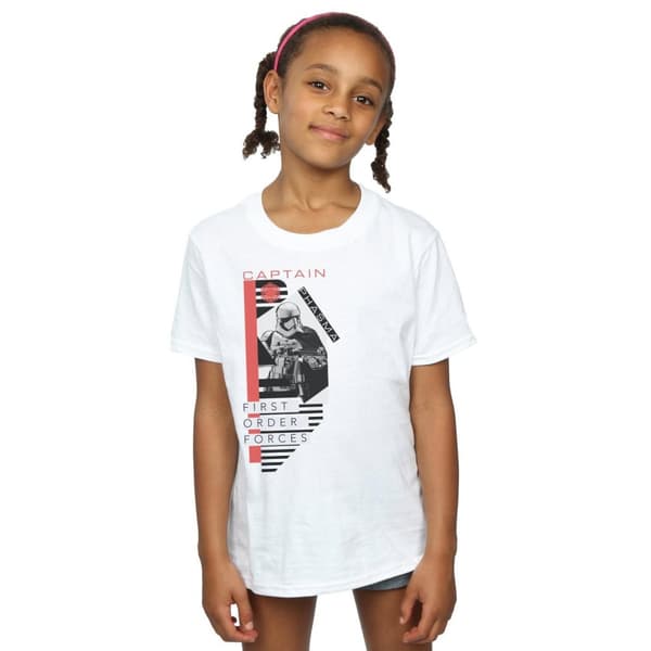 Star Wars Girls The Last Jedi Captain Phasma Cotton T-Shirt