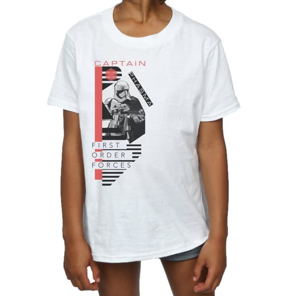 Star Wars Girls The Last Jedi Captain Phasma Cotton T-Shirt
