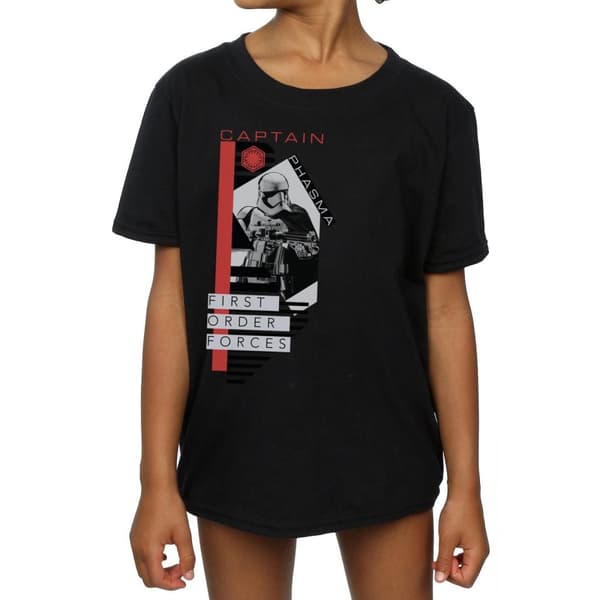 Star Wars Girls The Last Jedi Captain Phasma Cotton T-Shirt