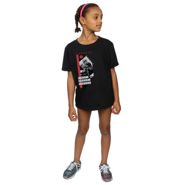 Star Wars Girls The Last Jedi Captain Phasma Cotton T-Shirt