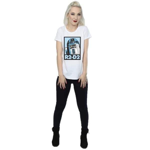 Star Wars Womens/Ladies R2-D2 Poster Cotton T-Shirt