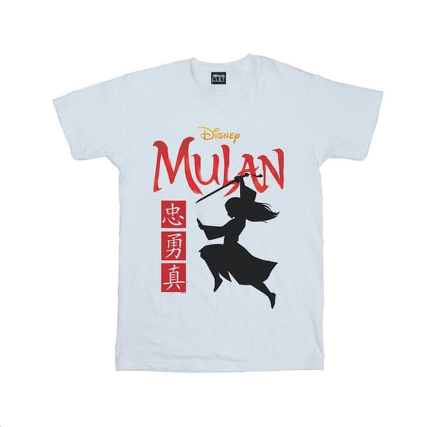 Disney Mens Mulan Movie Warrior Silhouette T-Shirt