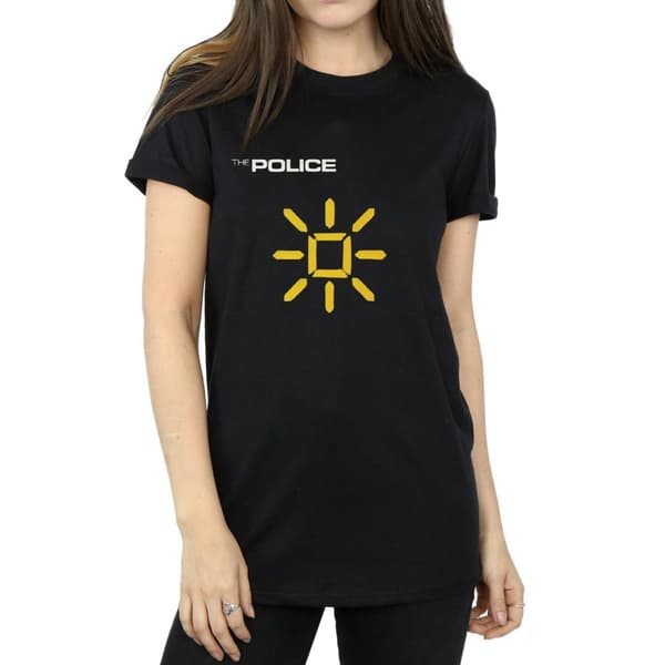 The Police Womens/Ladies Invisible Sun Cotton Boyfriend T-Shirt