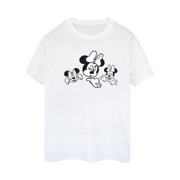 Disney Dam/Lady Minnie Mouse Three Faces Boyfriend T-shirt i bomull