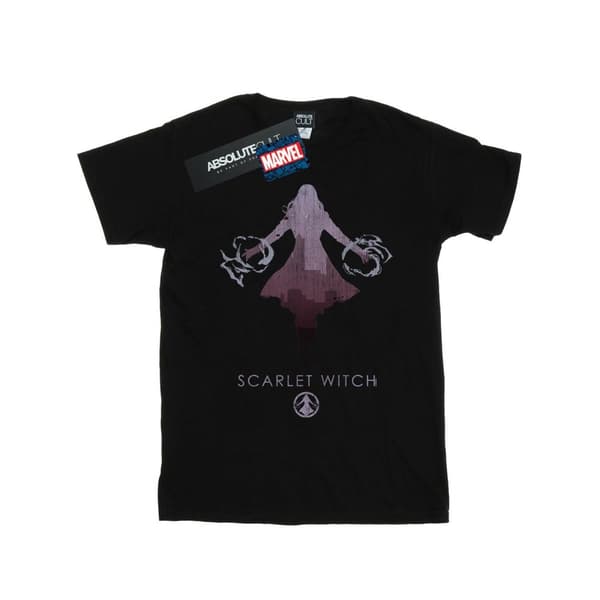 Marvel Womens/Ladies Scarlet Witch Silhouette Cotton Boyfriend T-Shirt